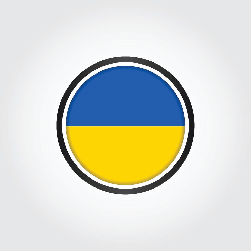 diseño de la bandera de ucrania vector