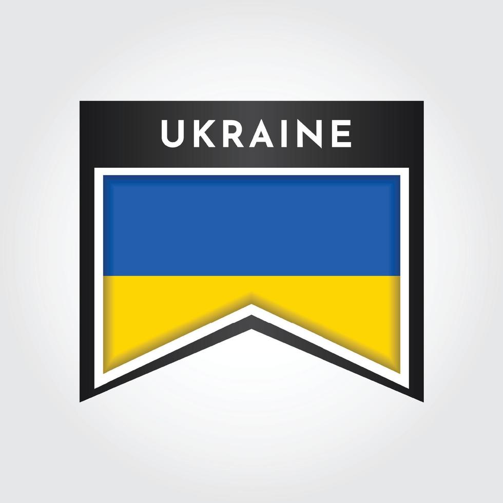 Flag of ukraine design vector