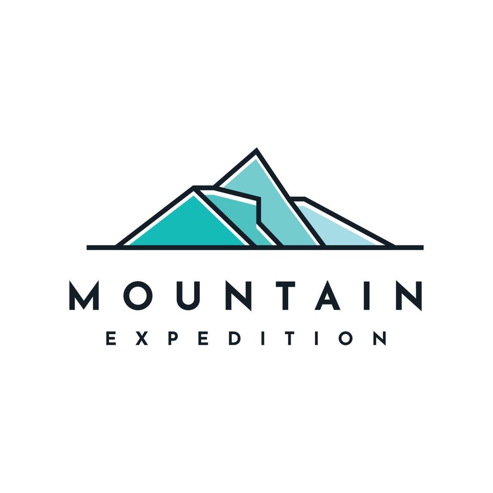 Mountain expedition logo vector