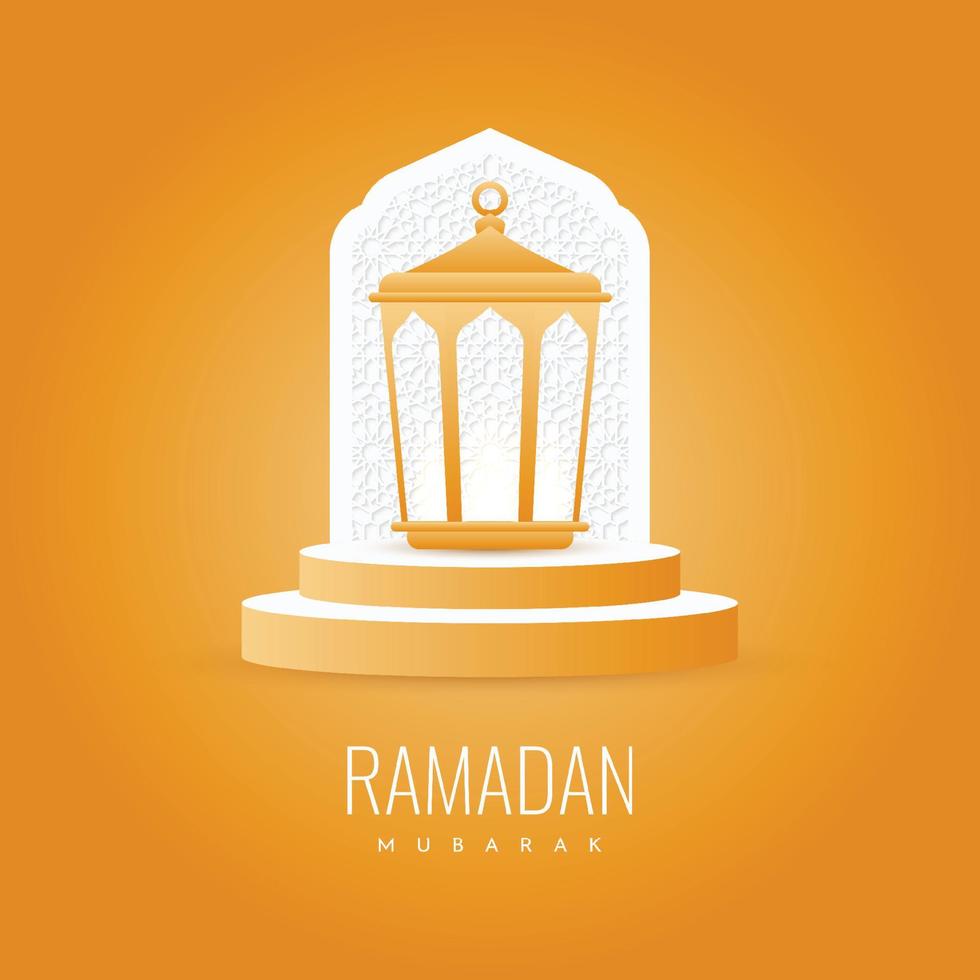 Ramadan mubarak background template design vector