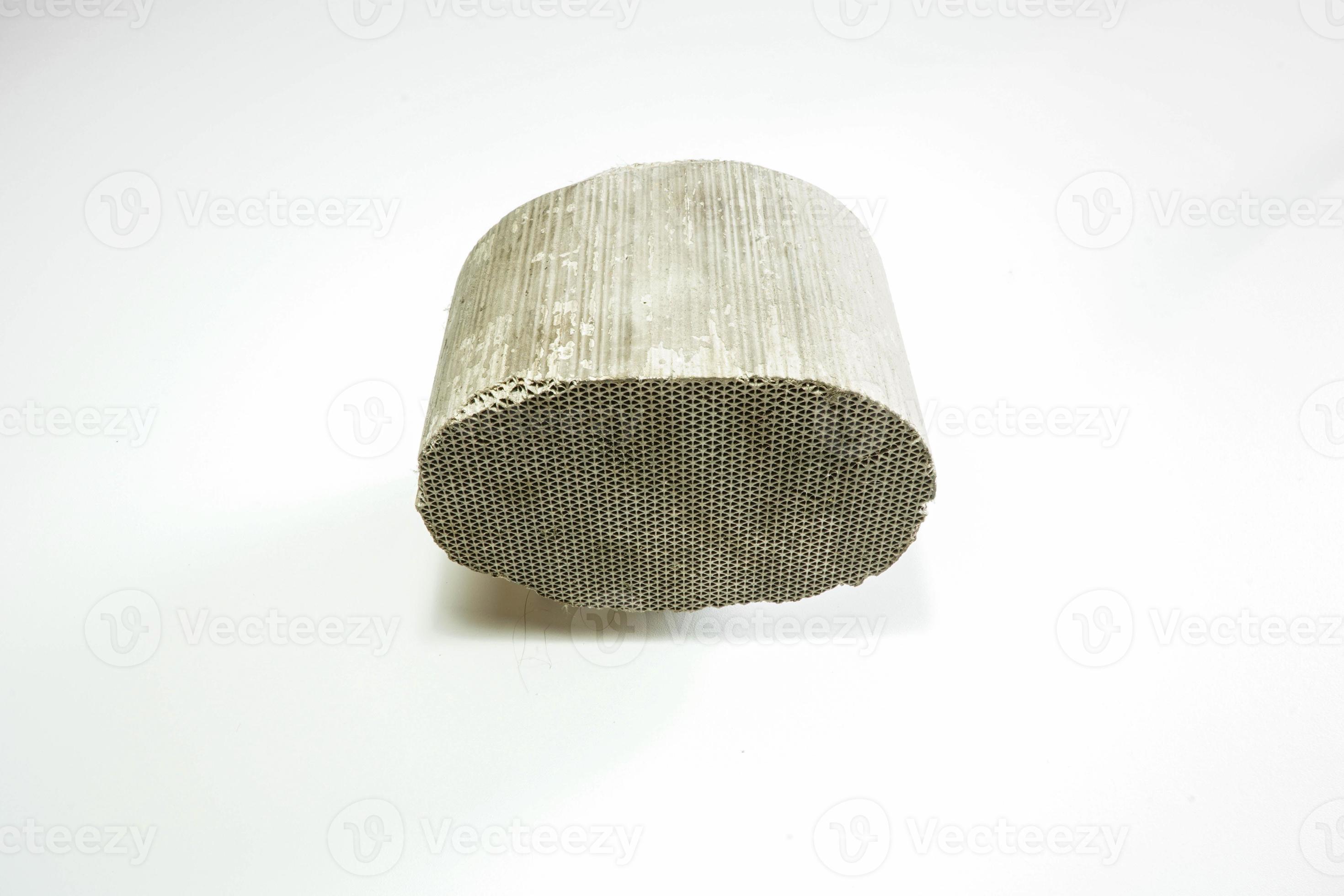 catalytic converter White background, reduce pollution,Closeup 7114117
