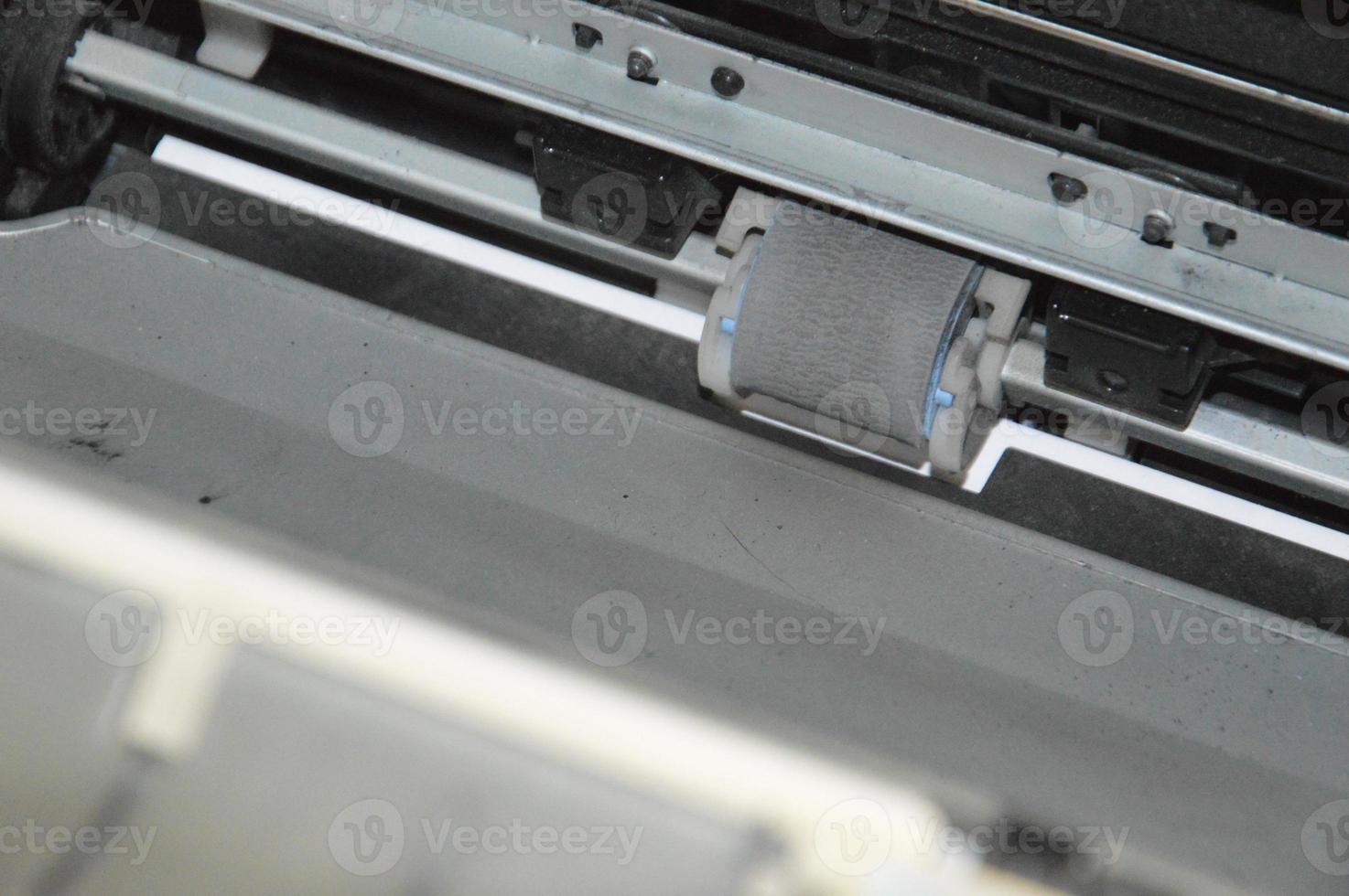 Charging the laser printer cartridge with toner powder photo