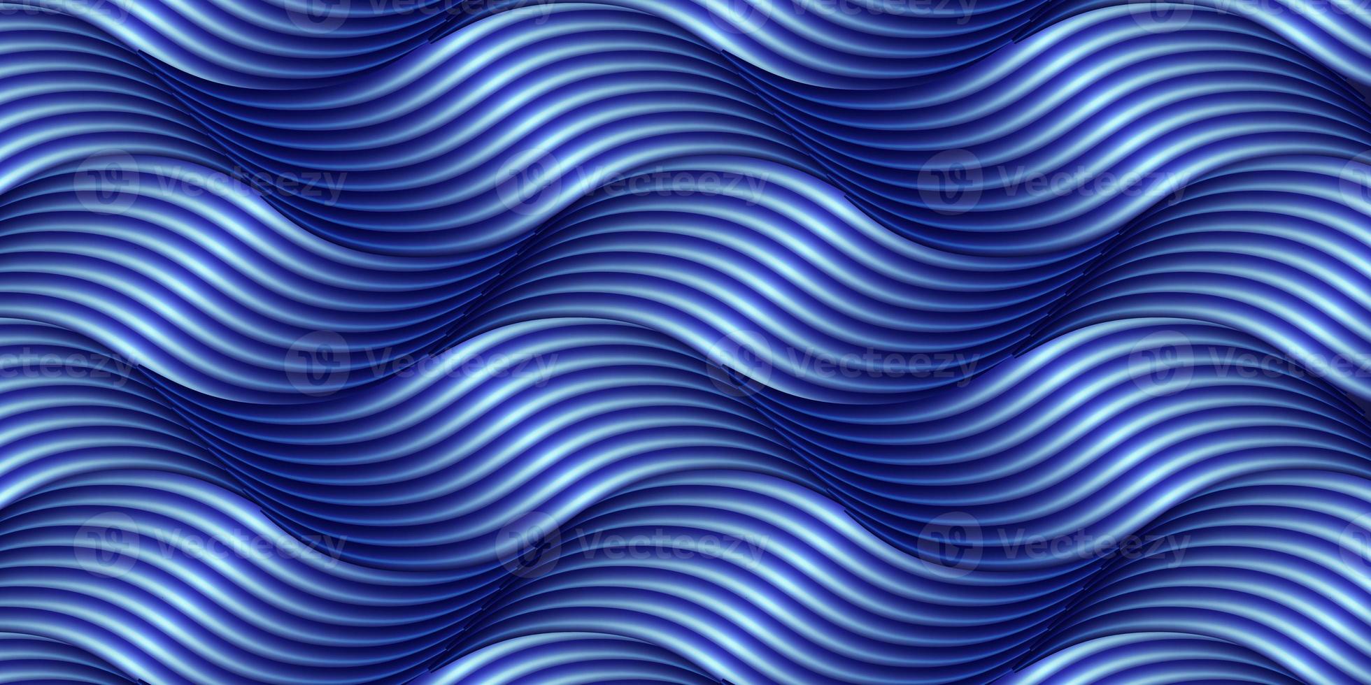 Abstract pattern of geometric waves. The effect of movement and infinity. photo