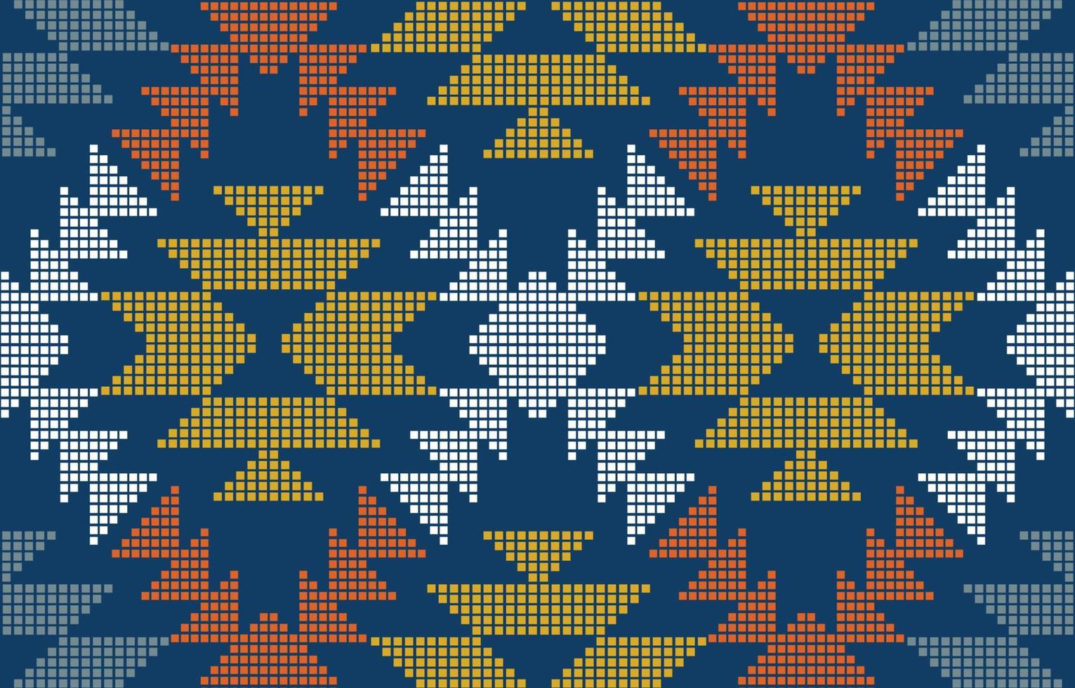 Aztec Mosaic Motif Ethnic art. vector