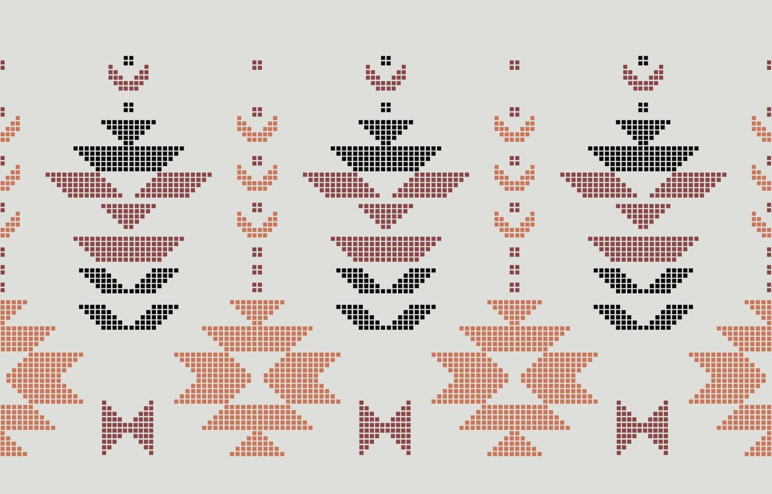 Aztec Mosaic Motif Ethnic art. vector