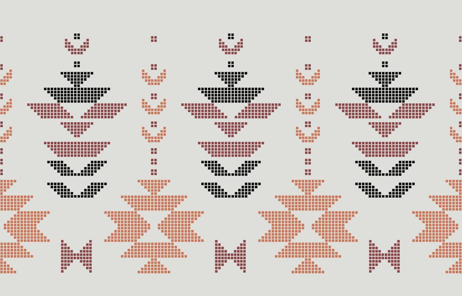 Aztec Mosaic Motif Ethnic art. vector