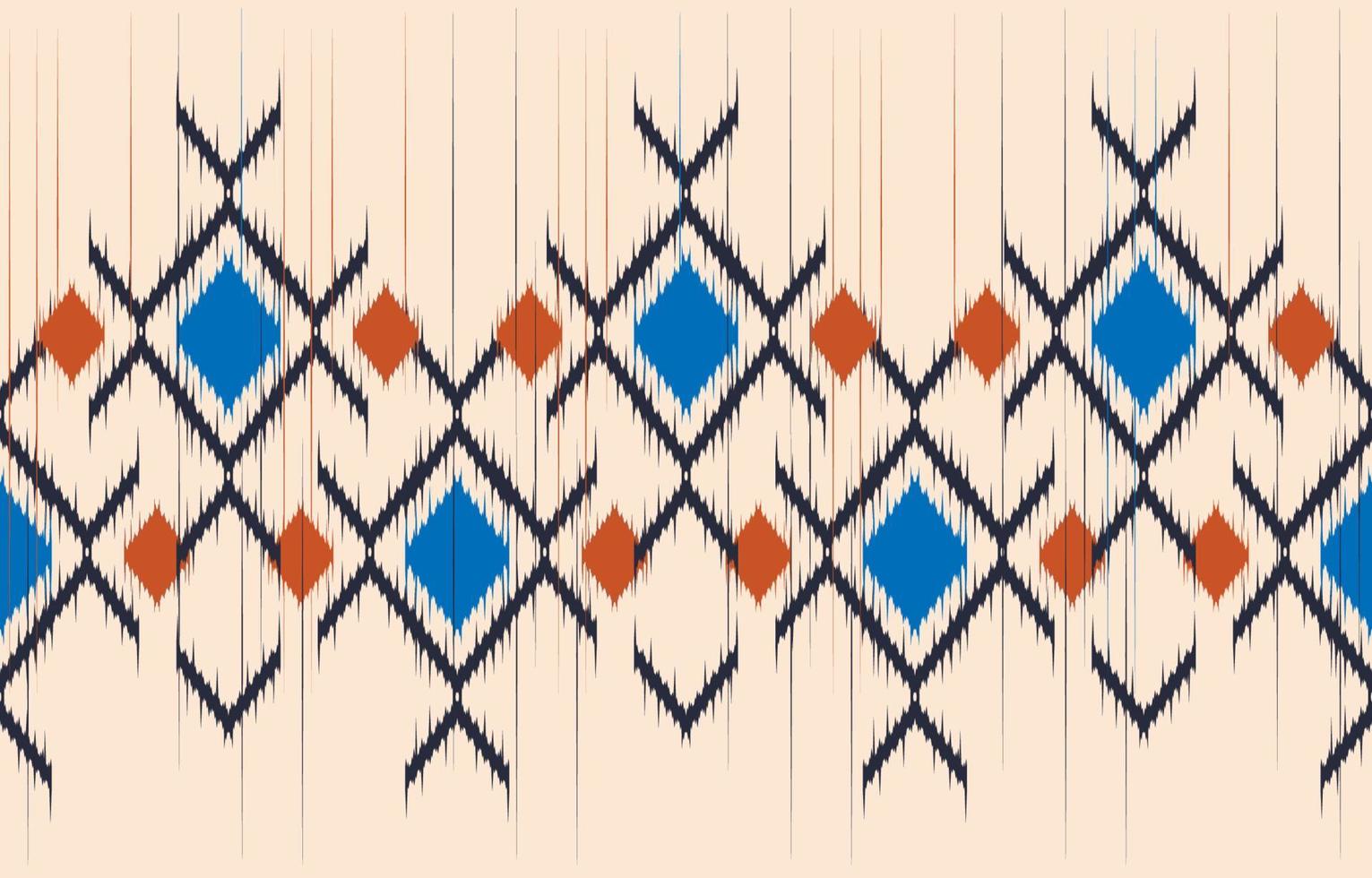 Aztec Motif Ethnic ikat art. The seamless Aztec pattern in tribal, folk embroidery, Mexican, Uzbek style. Moroccan geometric art ornament print.slubby textured design for carpet, fabric. vector