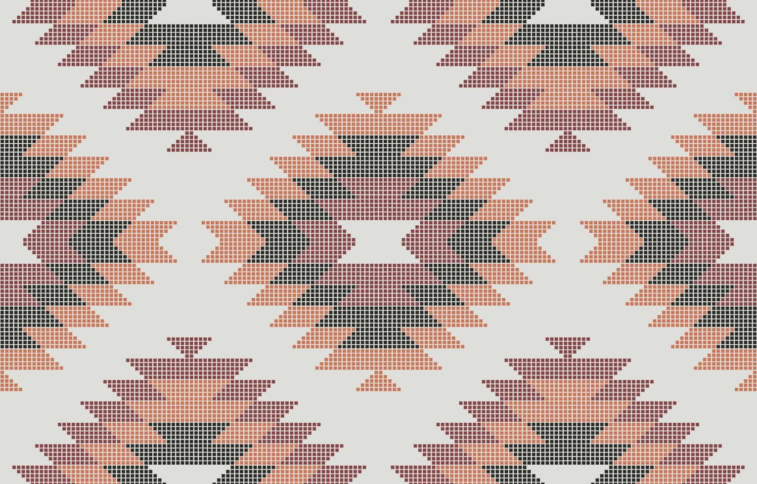 Aztec Mosaic Motif Ethnic art. vector