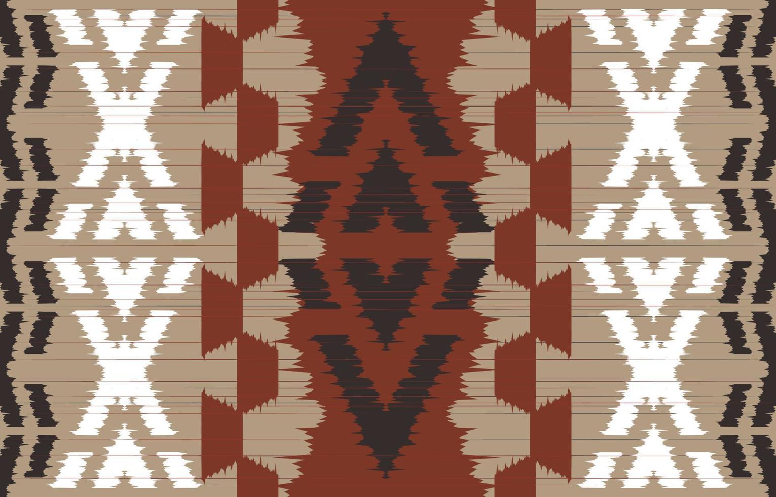 motivo azteca arte étnico ikat. el patrón azteca sin costuras en estilo tribal, bordado popular, mexicano, uzbeko. estampado de adornos de arte geométrico marroquí.diseño texturizado slubby para alfombras, telas. vector