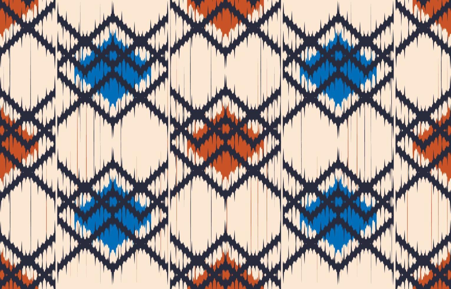 motivo azteca arte étnico ikat. el patrón azteca sin costuras en estilo tribal, bordado popular, mexicano, uzbeko. estampado de adornos de arte geométrico marroquí.diseño texturizado slubby para alfombras, telas. vector