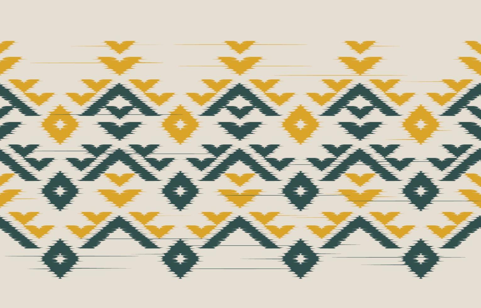 hermoso motivo de arte étnico ikat. patrón marroquí sin fisuras en tribal, bordado folclórico, estilo mexicano, indio, uzbeko. Estampado de adornos de arte geométrico azteca. Diseño texturado para alfombras, telas. vector