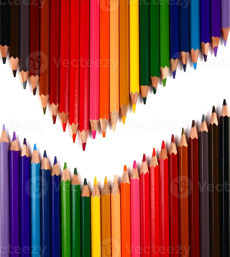 crayons coloured pencils photo