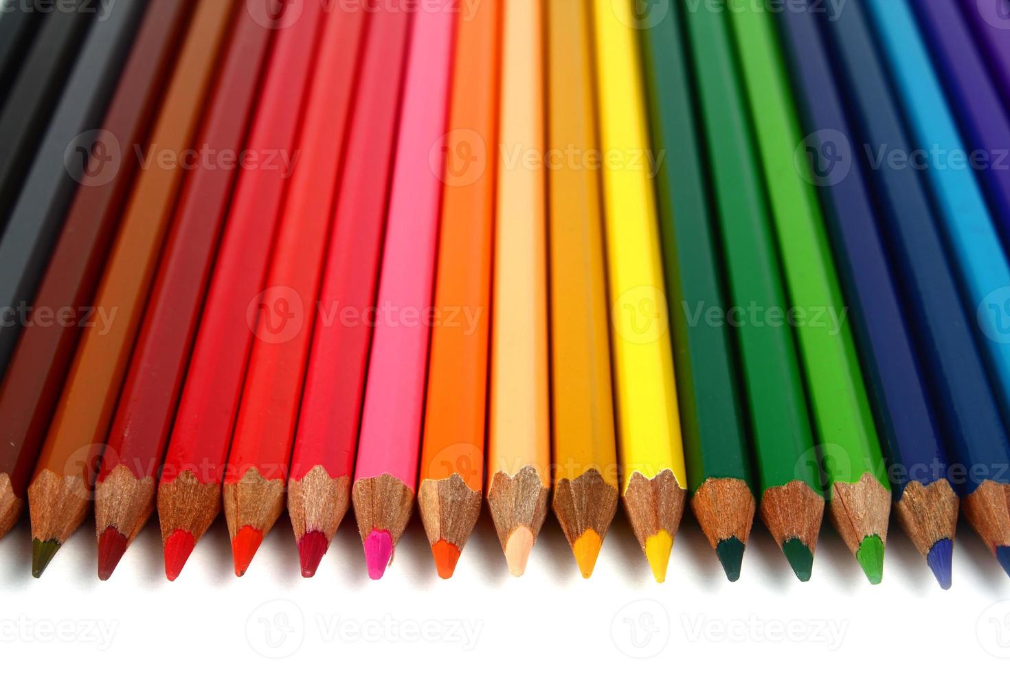 crayons coloured pencils photo