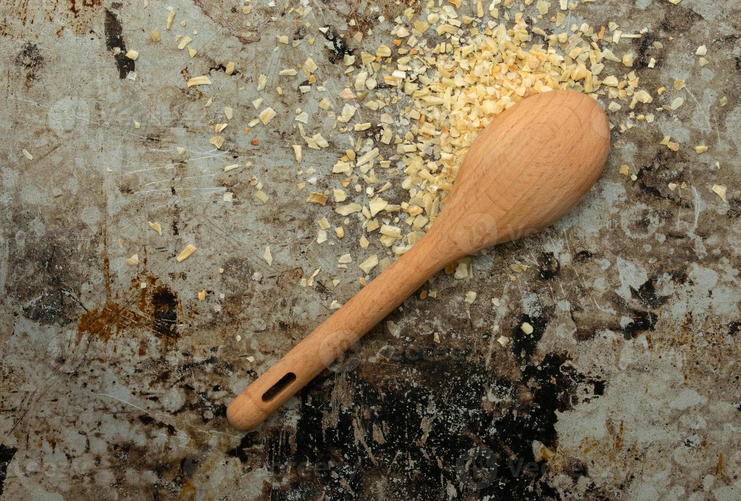 Minced Onion Spilled from a Teaspoon photo