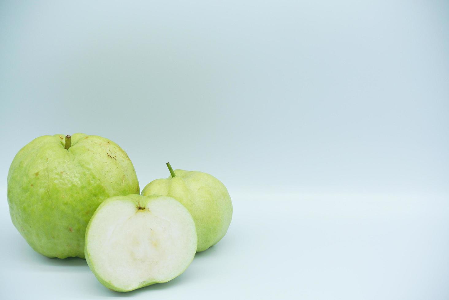 Guava Fruit Isolated on White Background for copy space photo