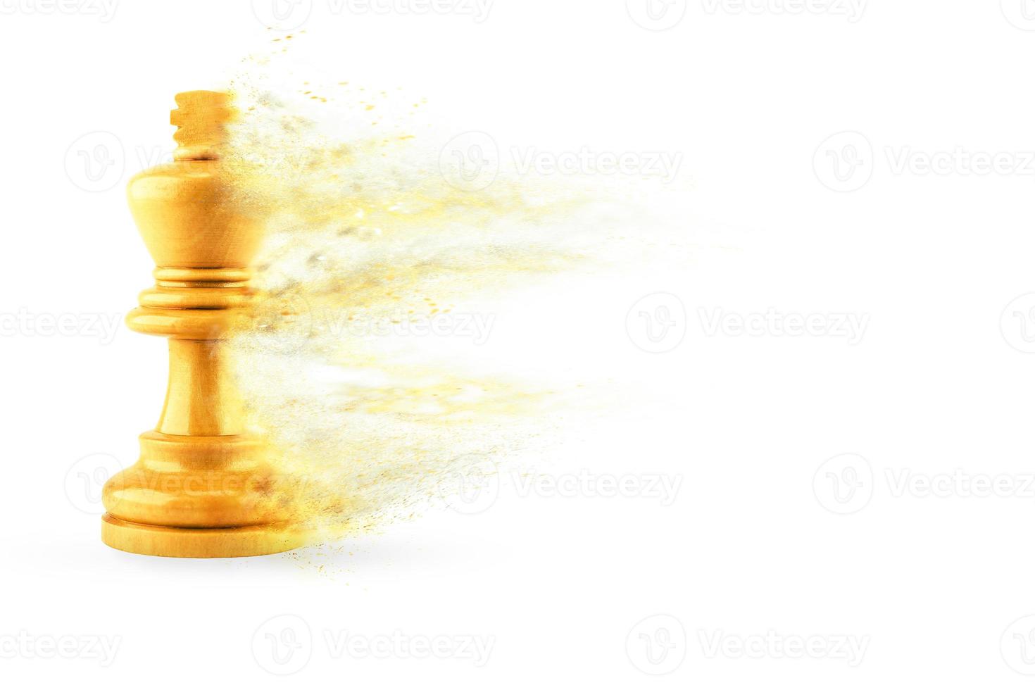 chess figure on white background photo