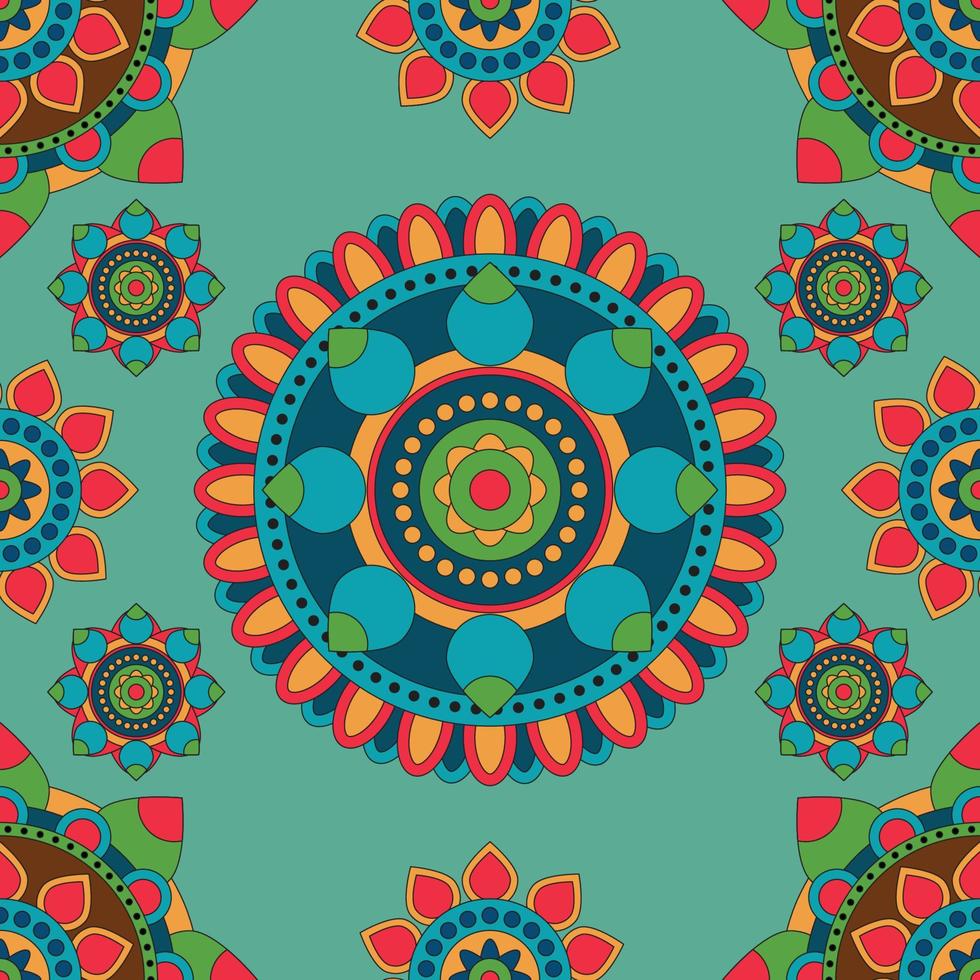 Mandala Seamless Pattern vector