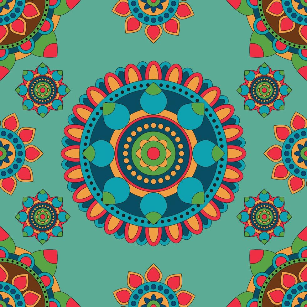 mandala de patrones sin fisuras vector