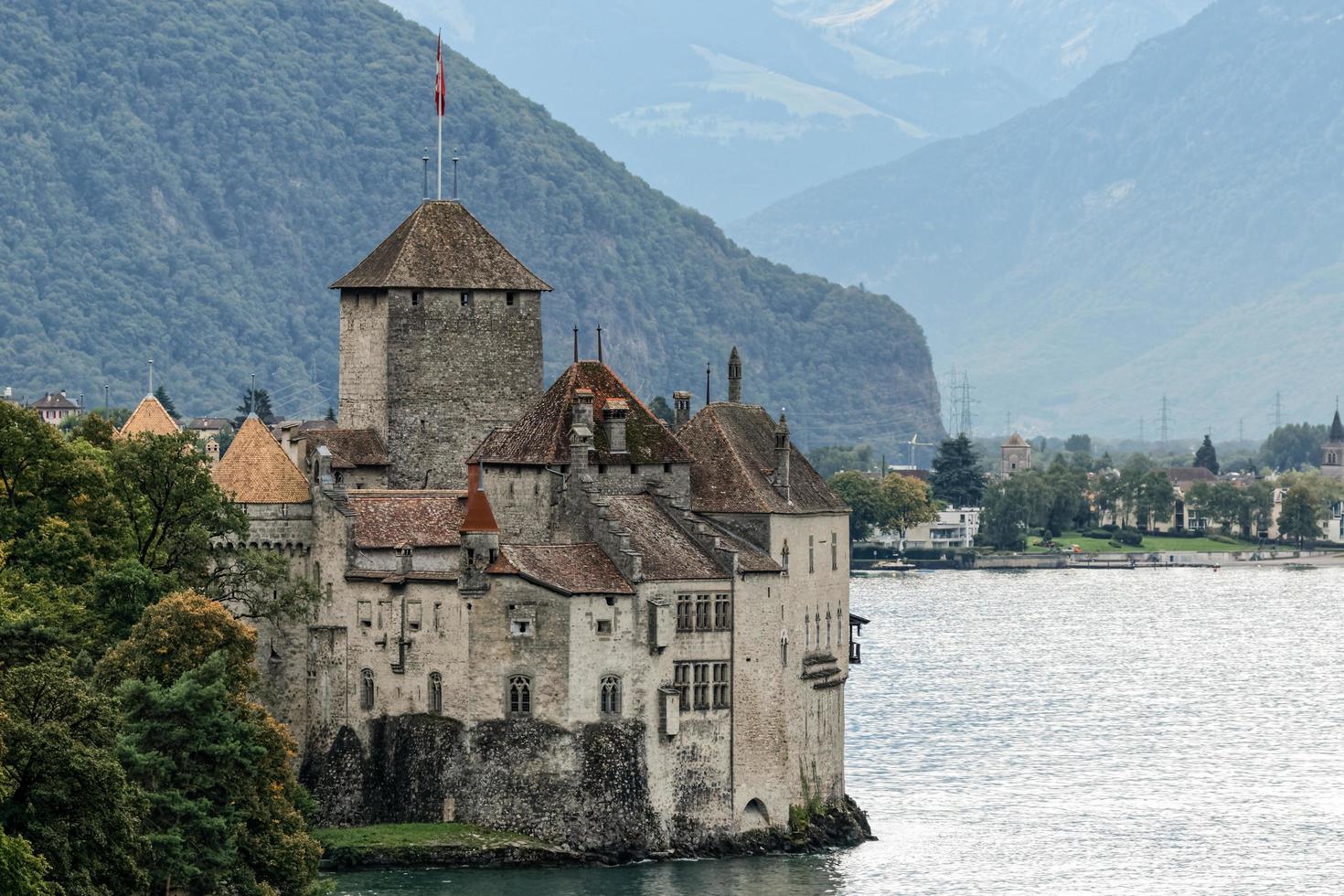 montreux, suiza, 2015. chateau de chillon foto