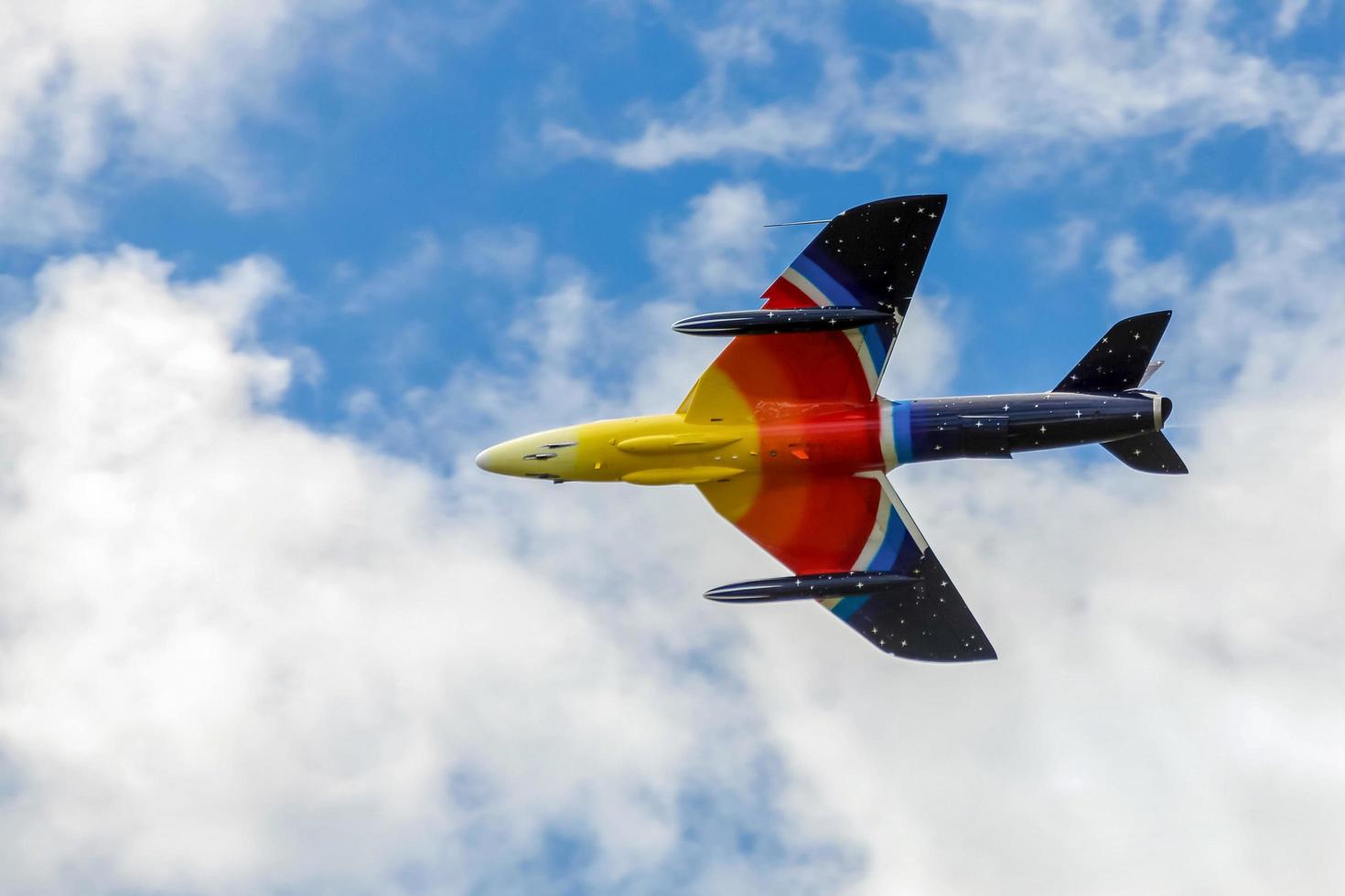 Shoreham-by-Sea, UK, 2011. Hawker Hunter Miss Demeanour Aerial Display photo