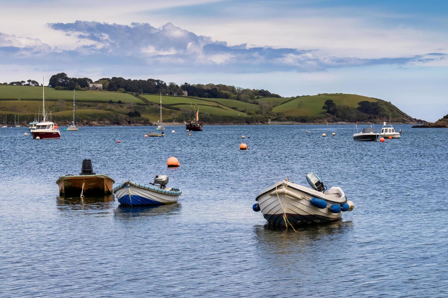 HELFORD, CORNWALL, UK, 2021.View from Helford Creek at low tide photo