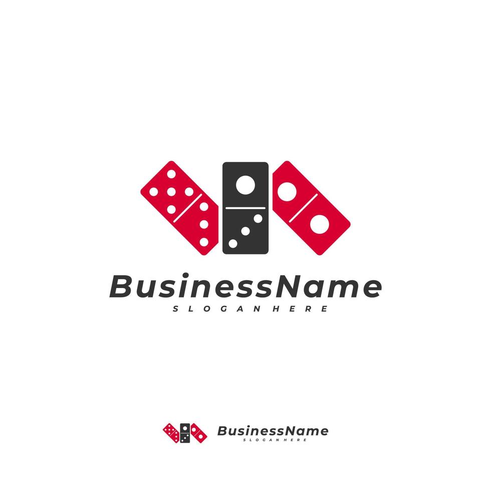 Domino card logo vector template, Creative Domino logo design concepts