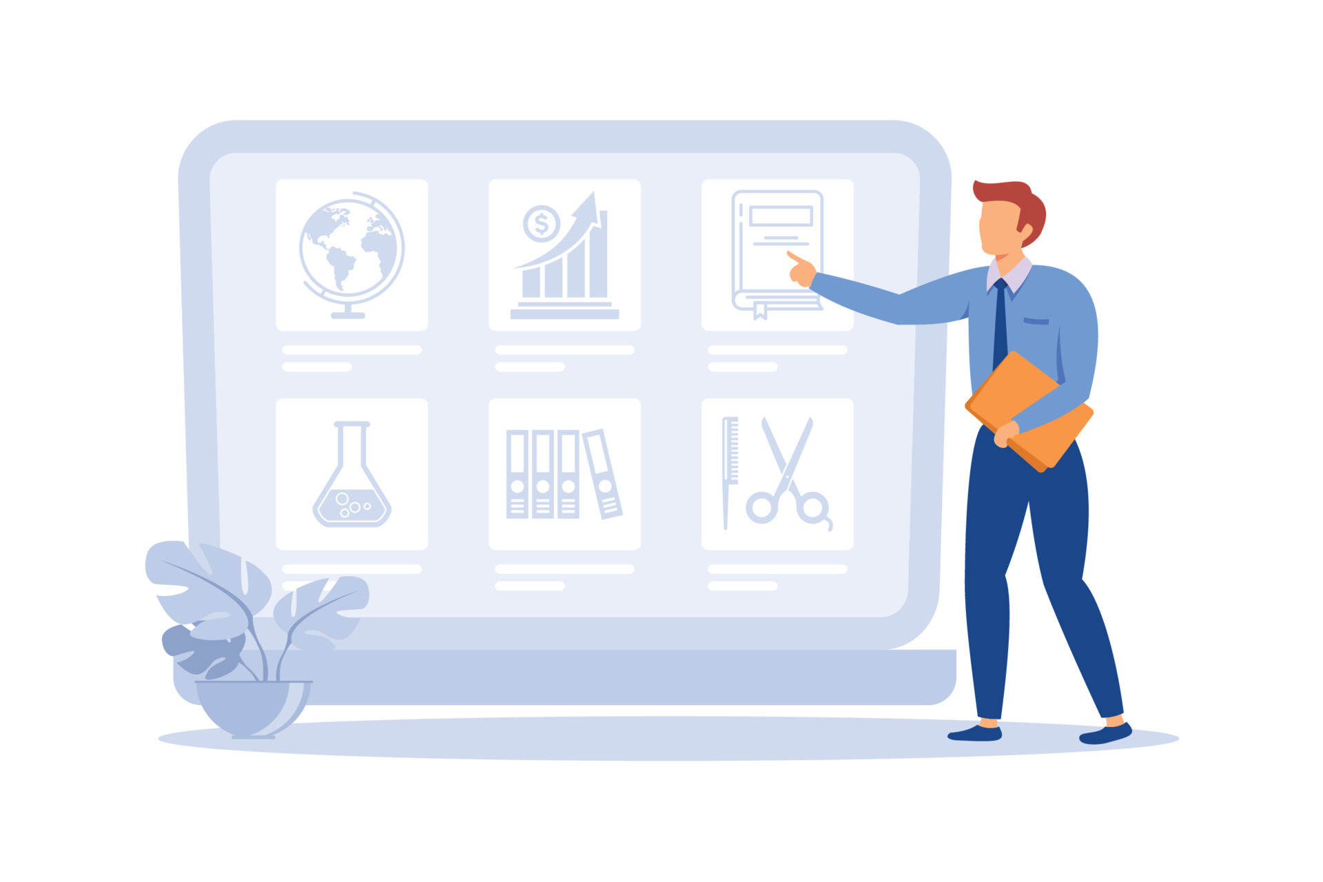 Course enrollment abstract concept vector illustration. Enroll in a