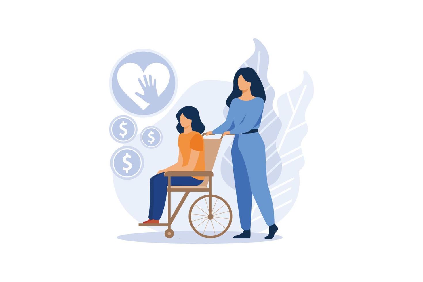 Social Assistance illustration exclusive design inspiration vector