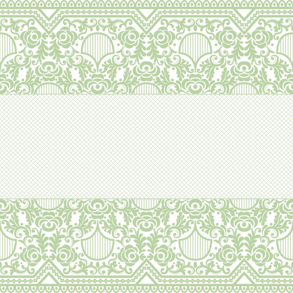 Abstract seamless lace pattern with flowers vector