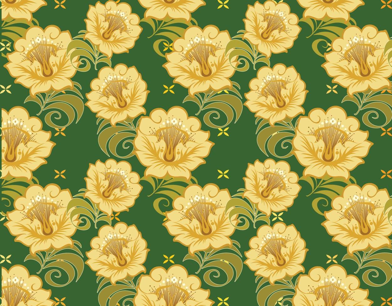 Floral Seamless Background Vector