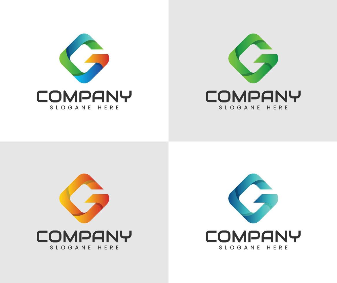 Letter g logo icon design template elements vector
