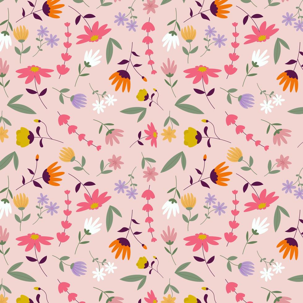 Abstract organic floral pattern background. Vector. vector