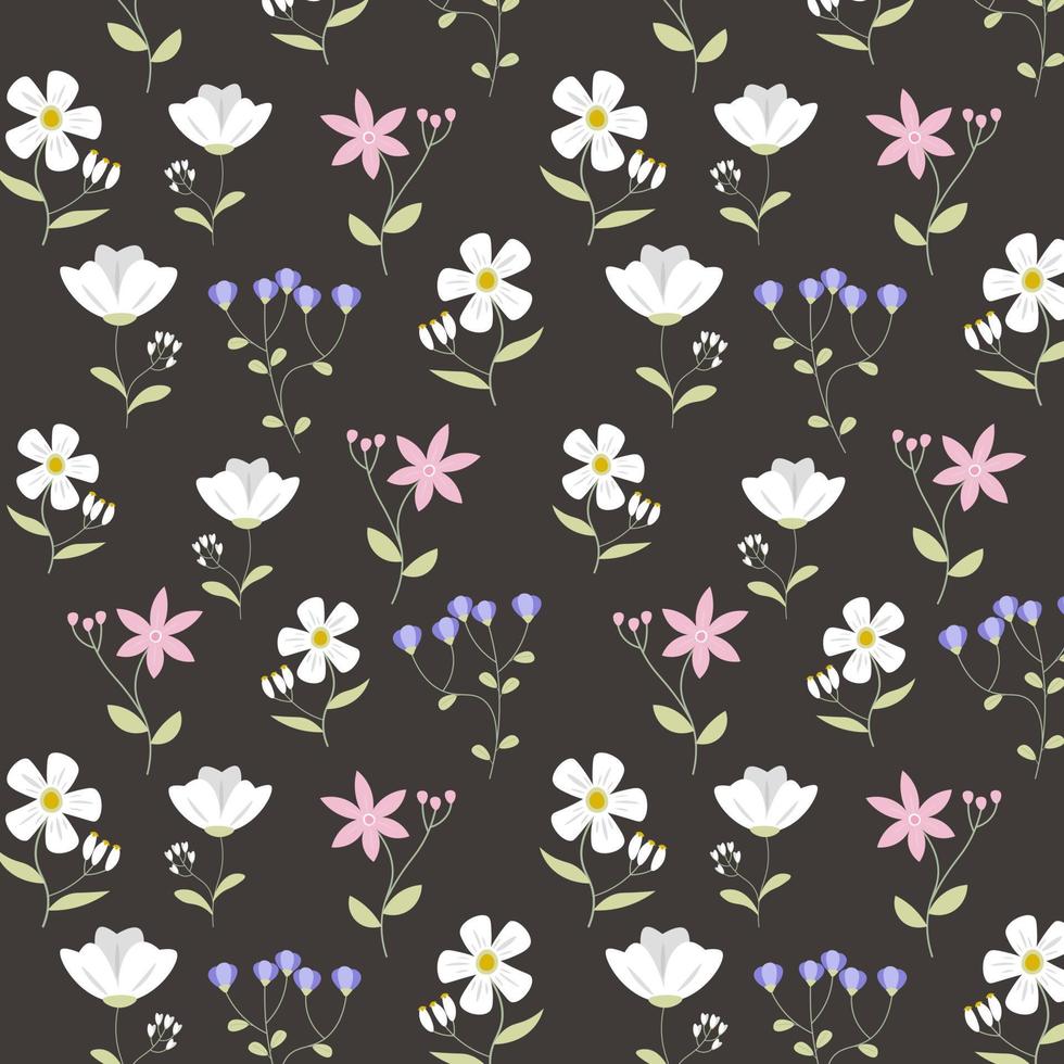 Abstract organic floral pattern background. Vector .