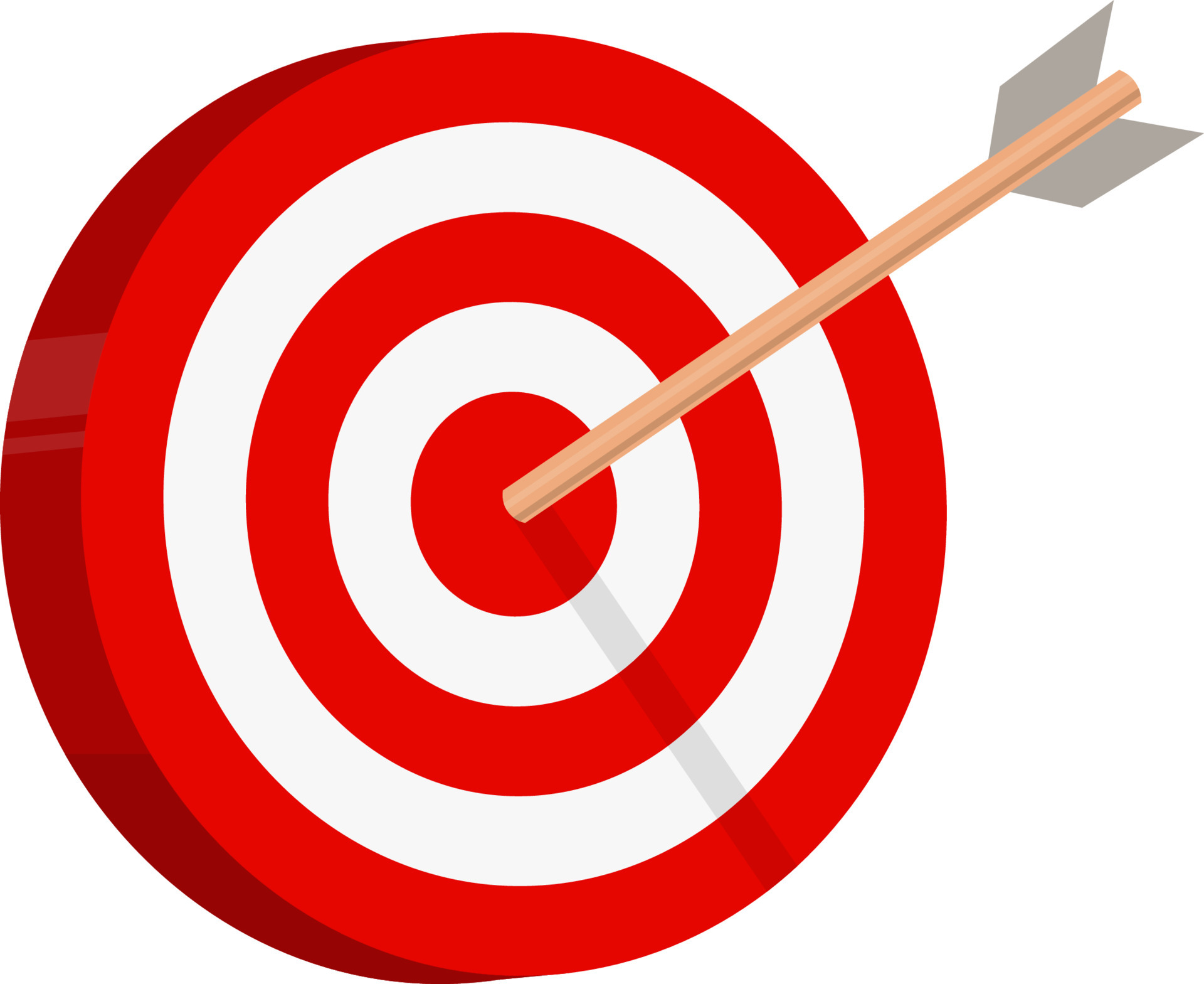 Archery Target Icon with arrow 7119336 Vector Art at Vecteezy