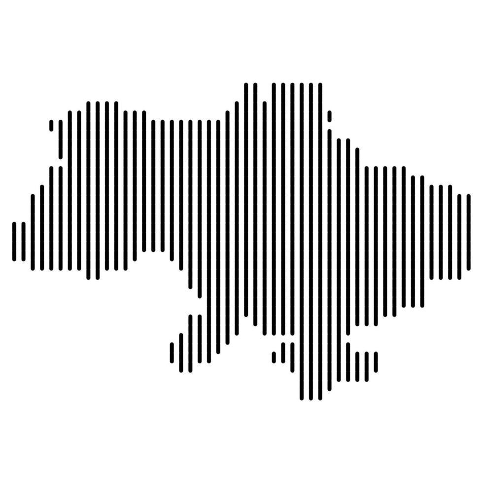 Halftone Ukraine Map. vector