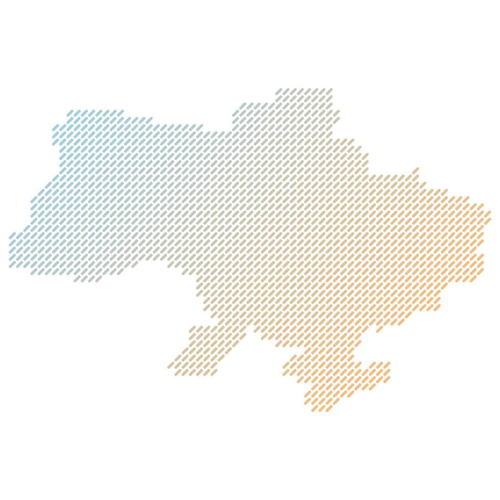 Halftone Ukraine Map. vector