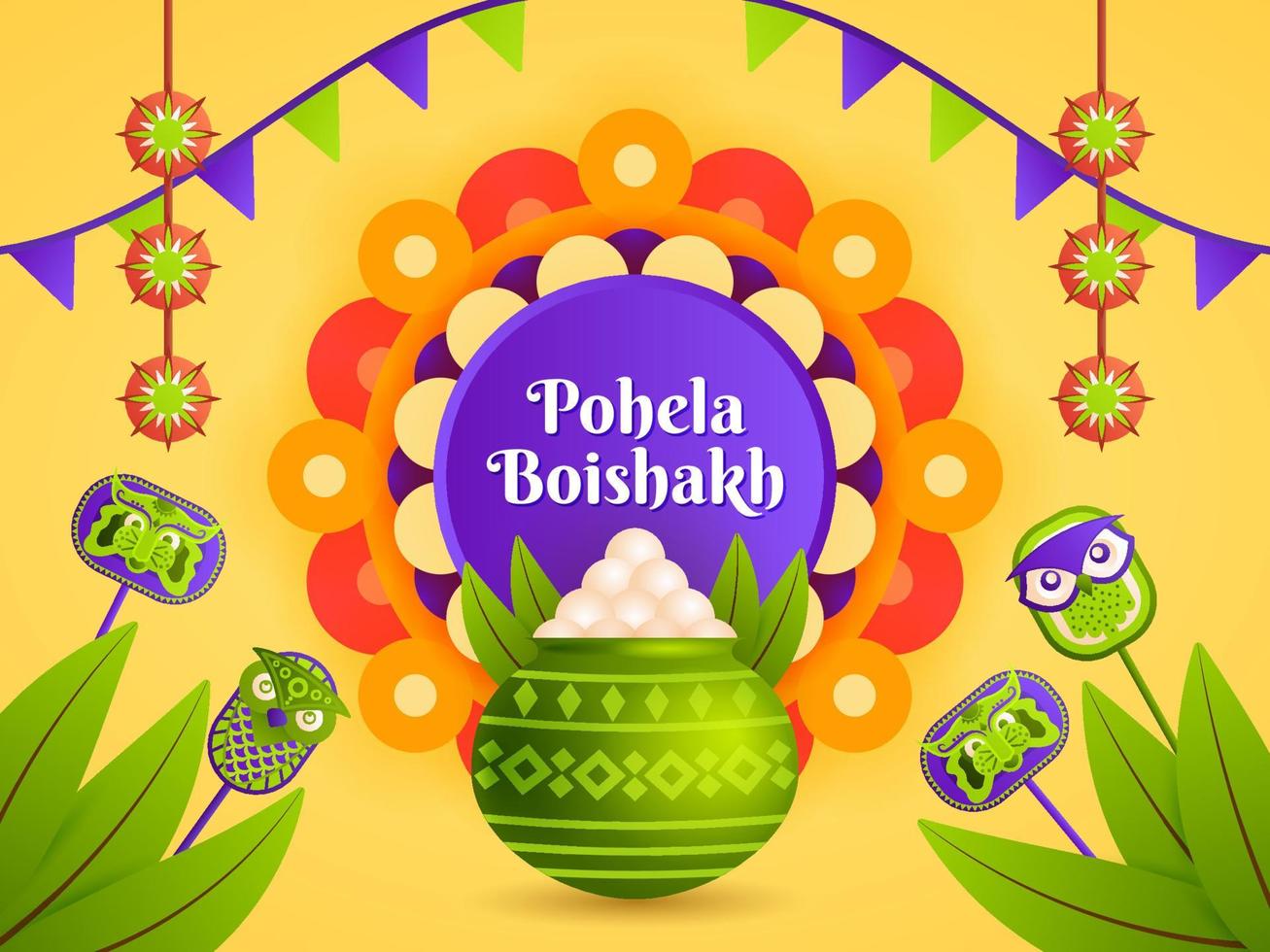 Pohela Boishakh Background vector