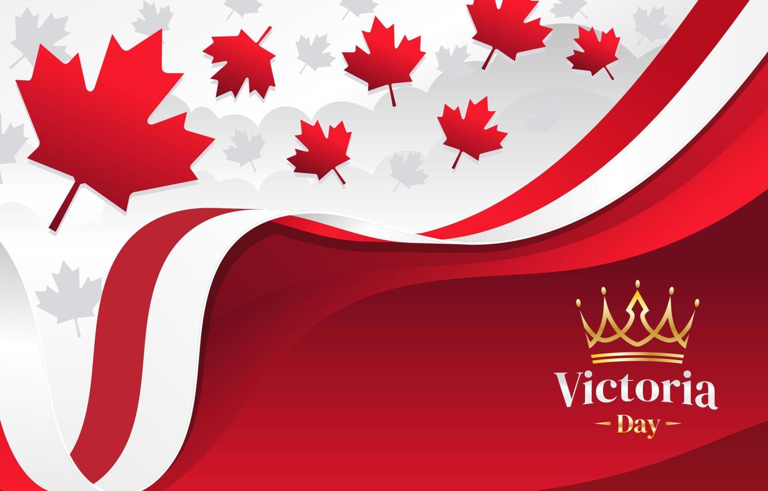 Celebrating Canada Victoria Day Festivity Background vector