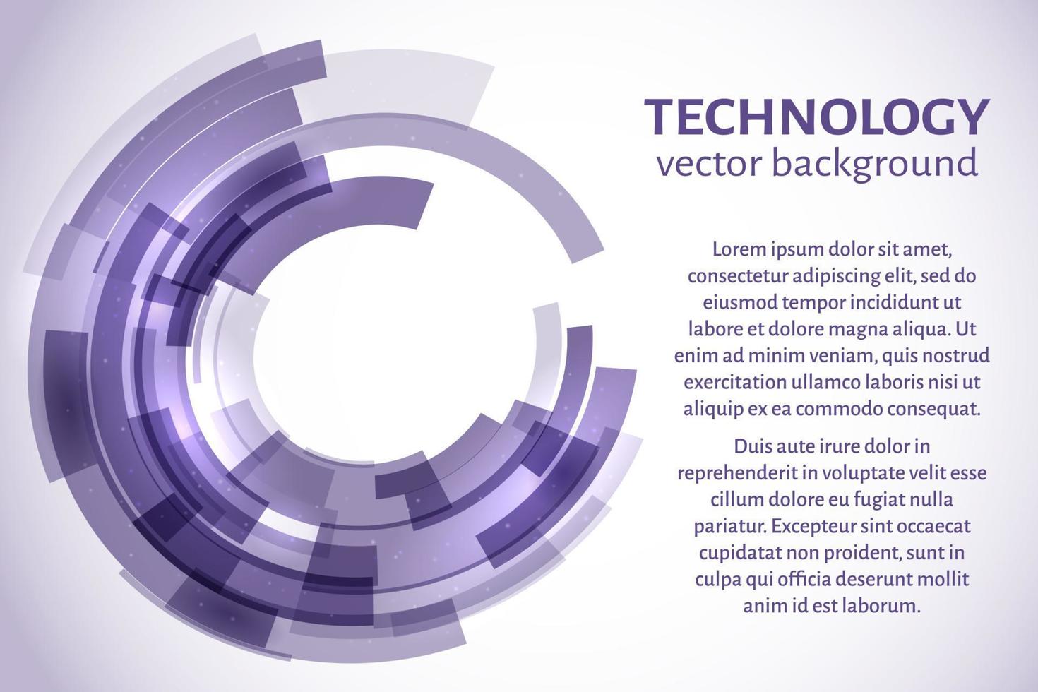 fondo de círculo abstracto de tecnología ultravioleta. plantilla de diseño fácil de editar para sus proyectos. ilustración vectorial vector