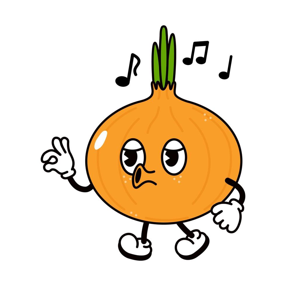 Cute funny onion walking singing character. Vector hand drawn traditional cartoon vintage, retro, kawaii character illustration icon. Isolated on white background. Onion walk and sing character 7119693 Vector Art at Vecteezy Cute funny onion walking singing character. Vector hand drawn traditional cartoon vintage, retro, kawaii character illustration icon. Isolated on white background. Onion walk and sing character 7119693 Vector Art at Vecteezy