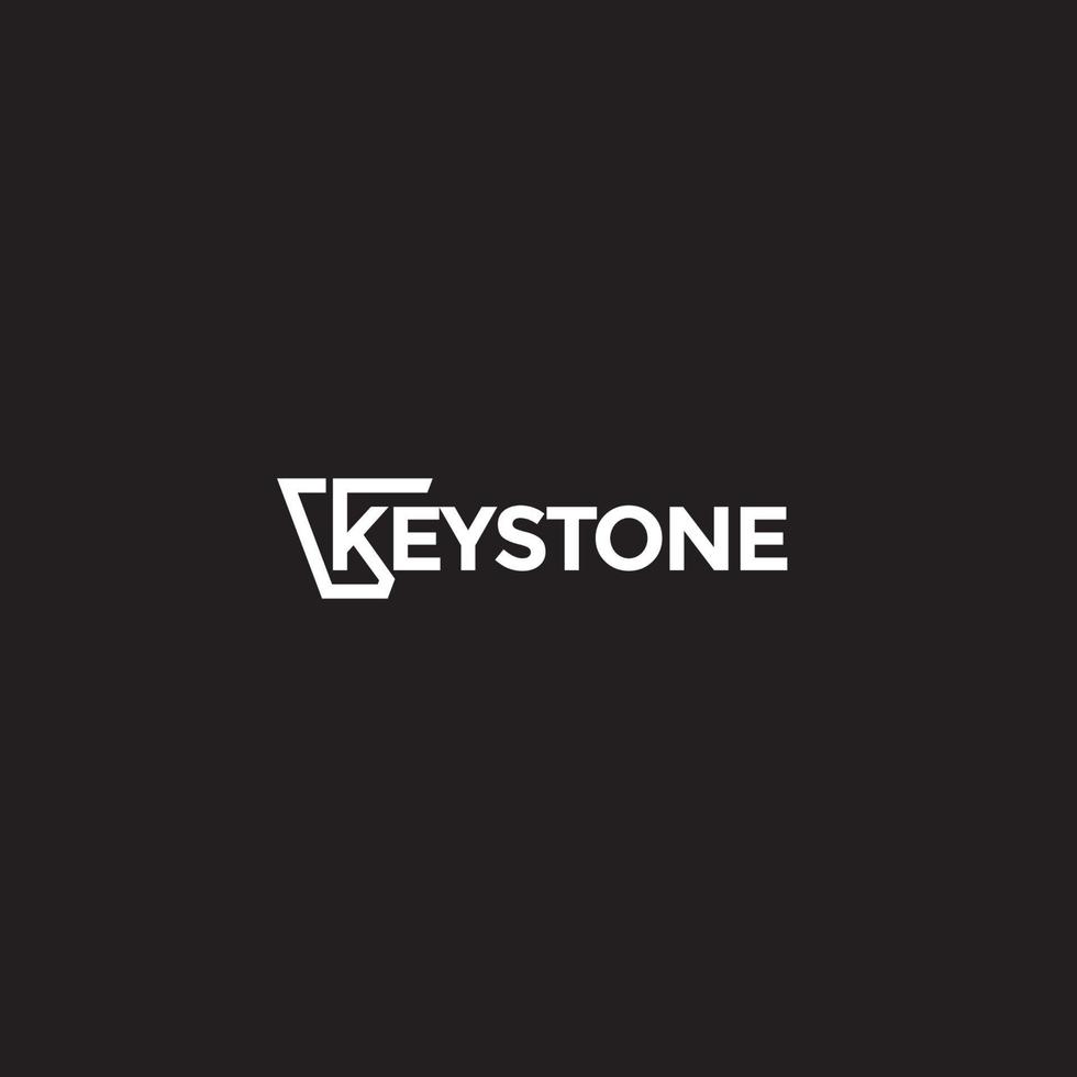 diseño de logotipo o icono keystone vector