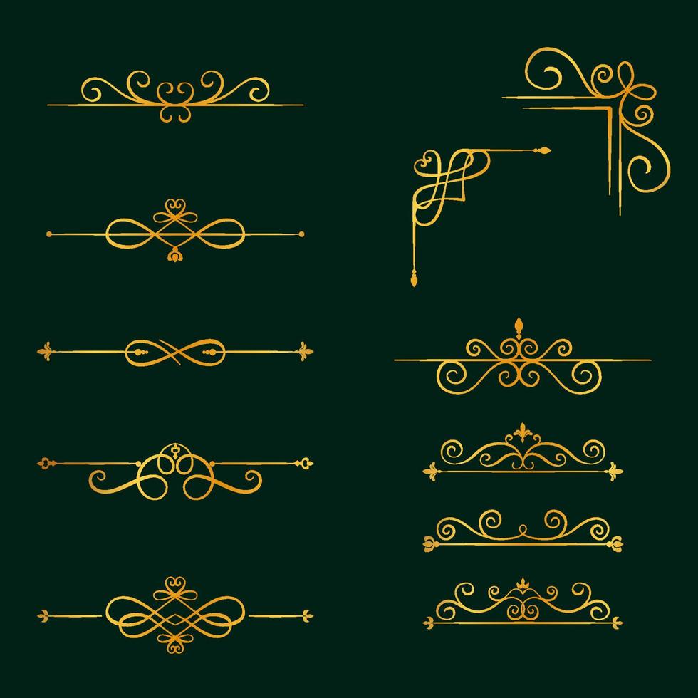 Classic Border Elements vector