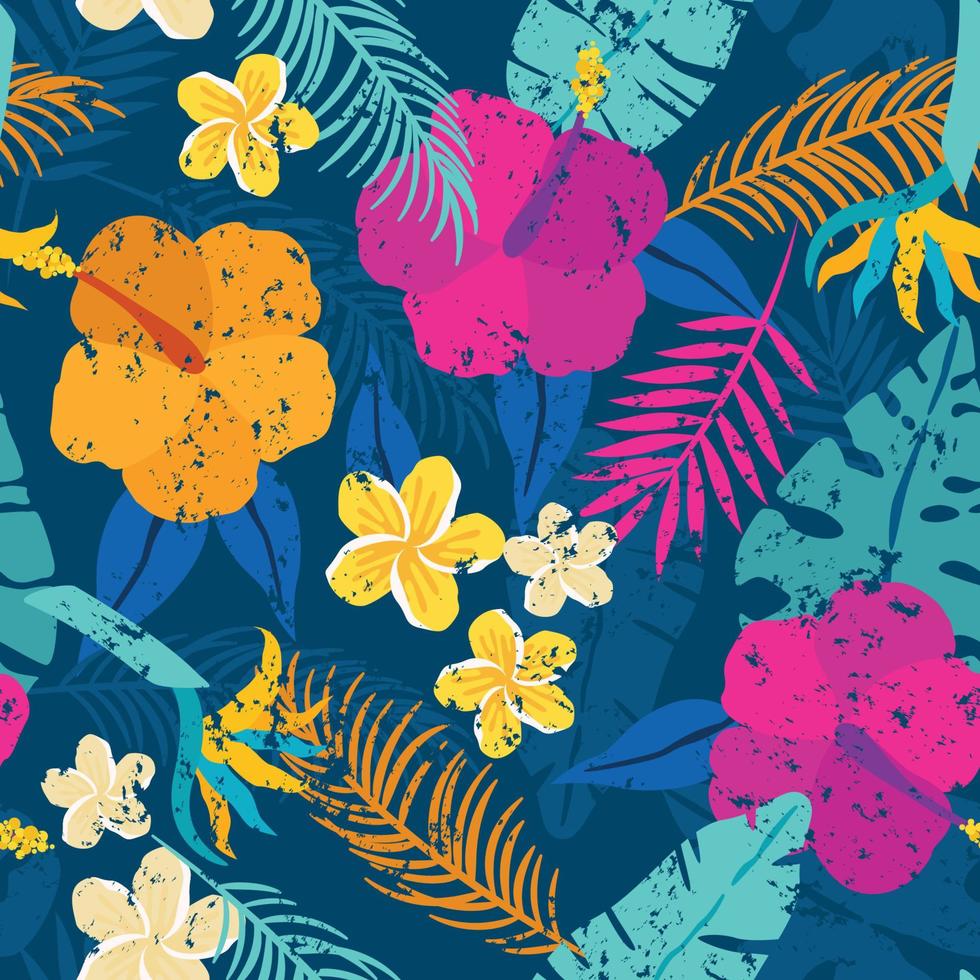 Tropical Summer Floral and Plants vector