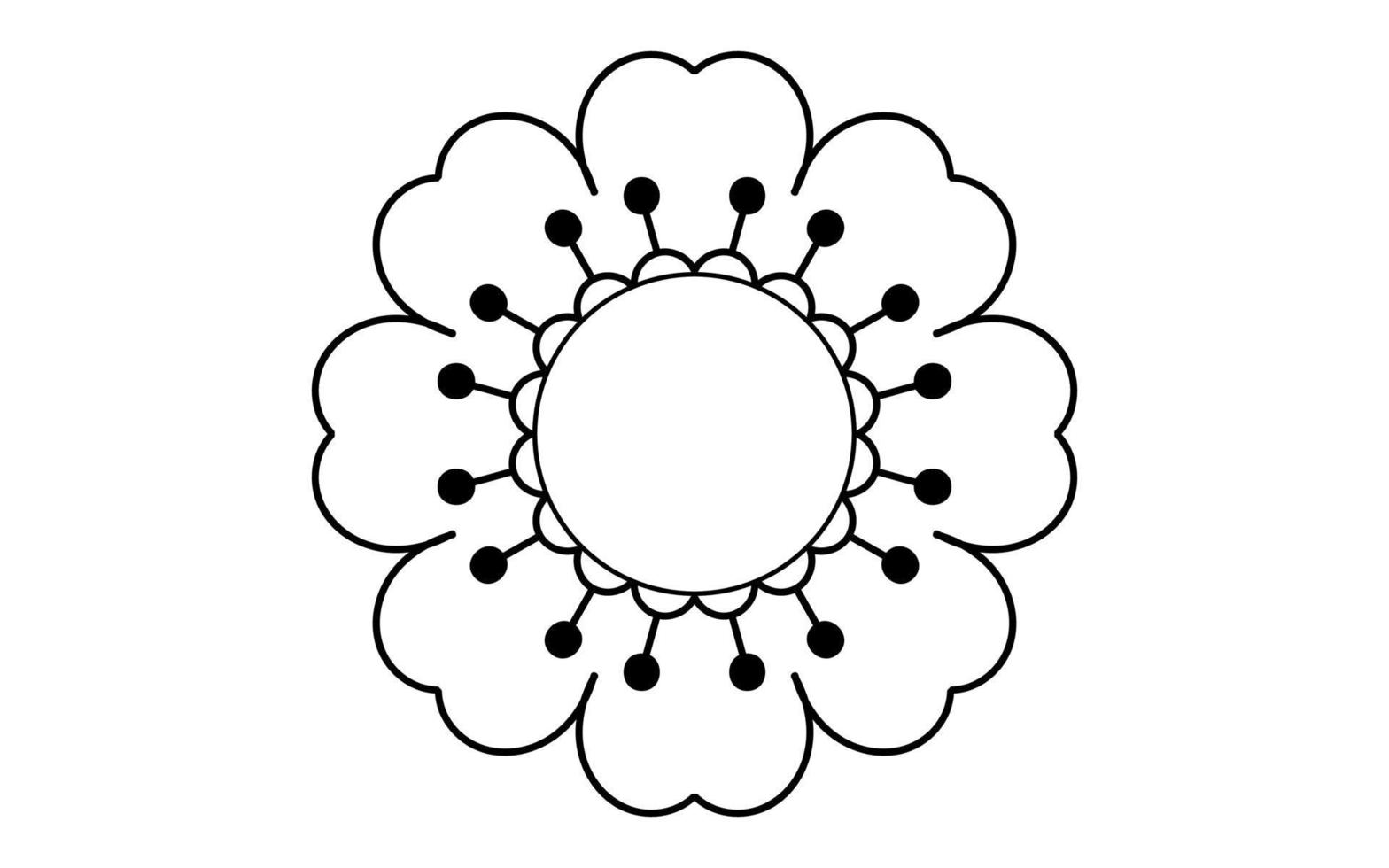 Flower icon vector isolated on white background,Hand drawn flower icon illustration,Floral logo template,Symbol natural icon