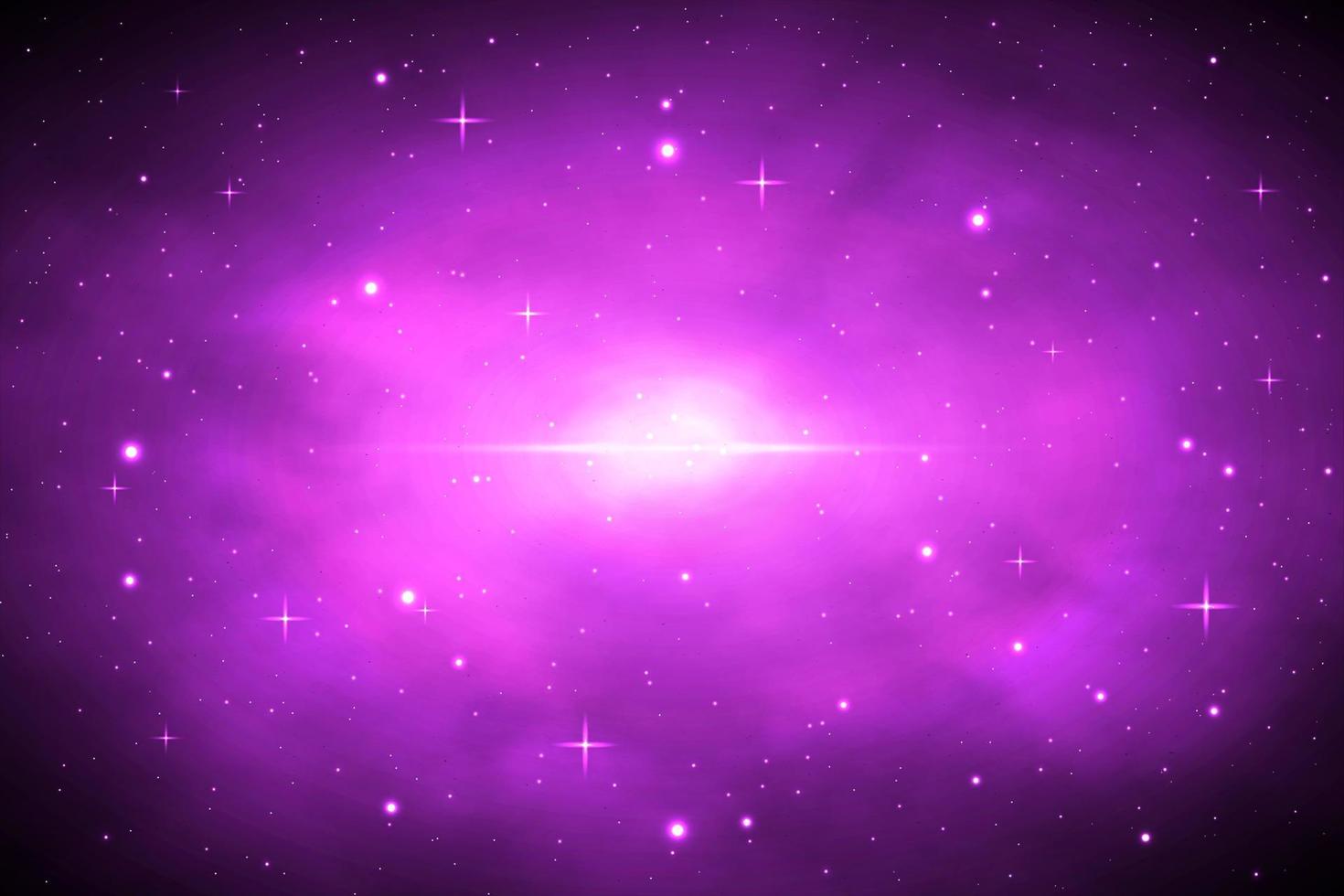 galaxy background with falling star, Vector space galaxy illustration