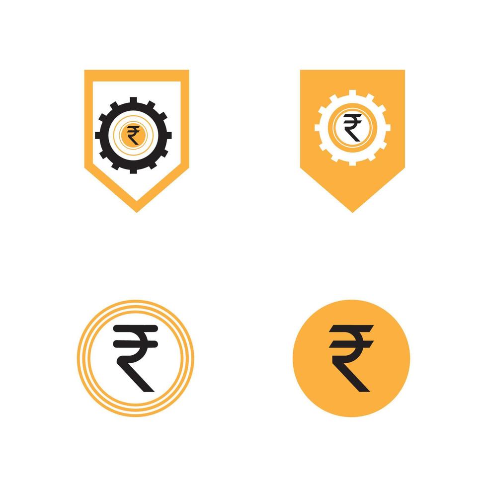 rupee logo vector