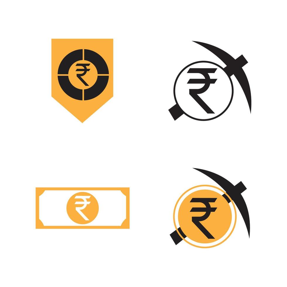 rupee logo vector