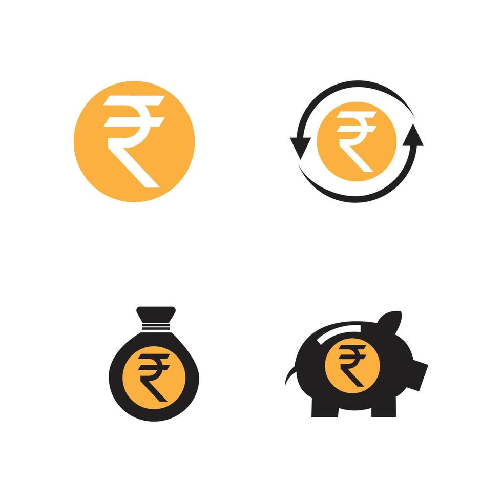 rupee logo vector