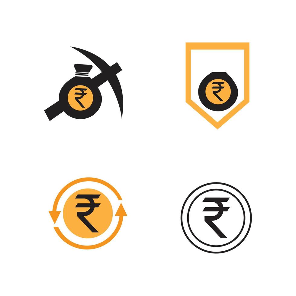 rupee logo vector