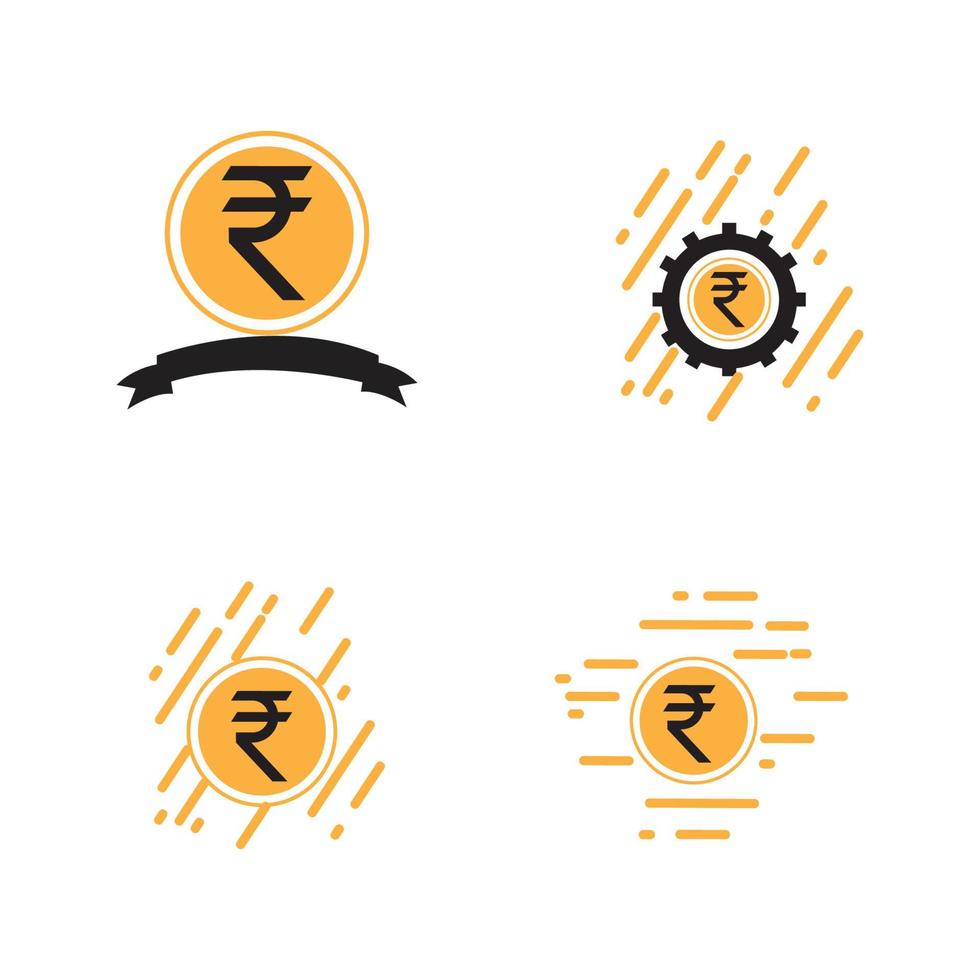 rupee logo vector